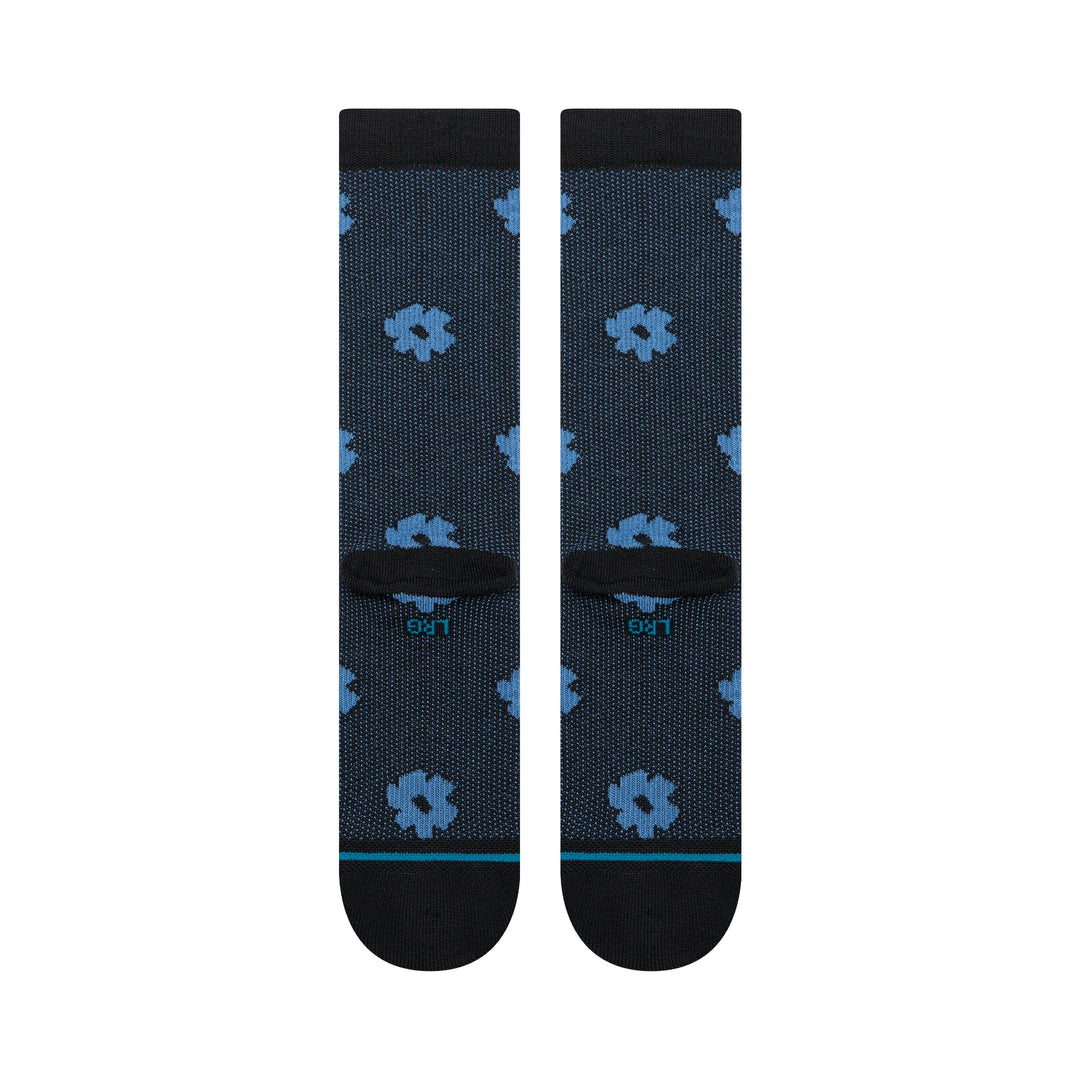 Stance Digital Daisy Crew Socks - Black - Sun Diego Boardshop