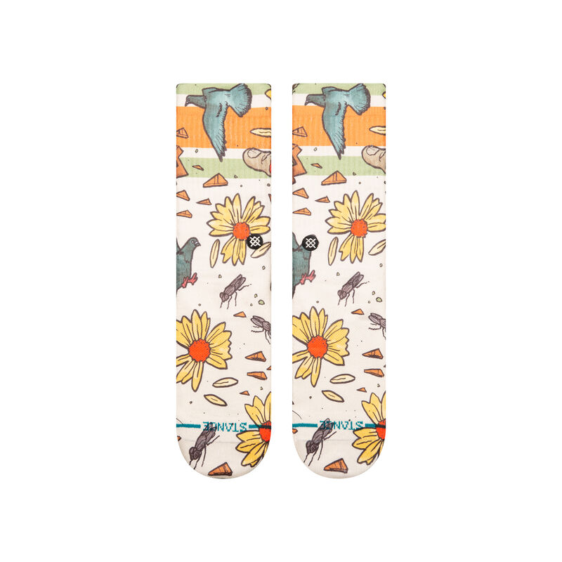 Stance TODD FRANCIS X TRASHED POLY CREW SOCKS - OFF WHITE - Sun Diego Boardshop