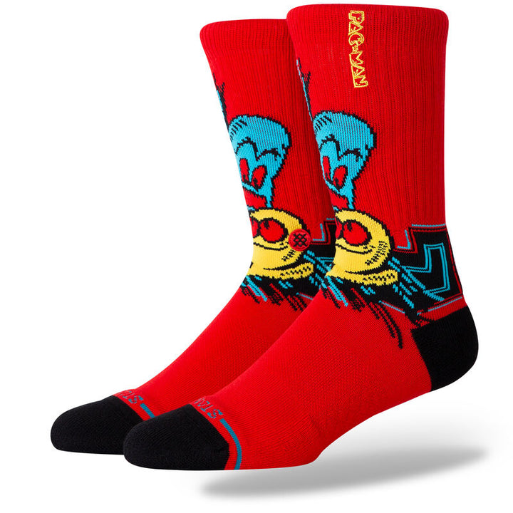 Stance PAC MAN X CREW SOCKS - RED - Sun Diego Boardshop