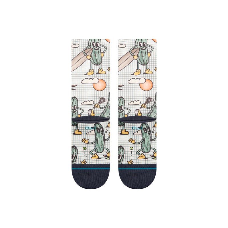 Stance Feeling Pickled Poly Blend Crew Socks - CREAM - Sun Diego Boardshop