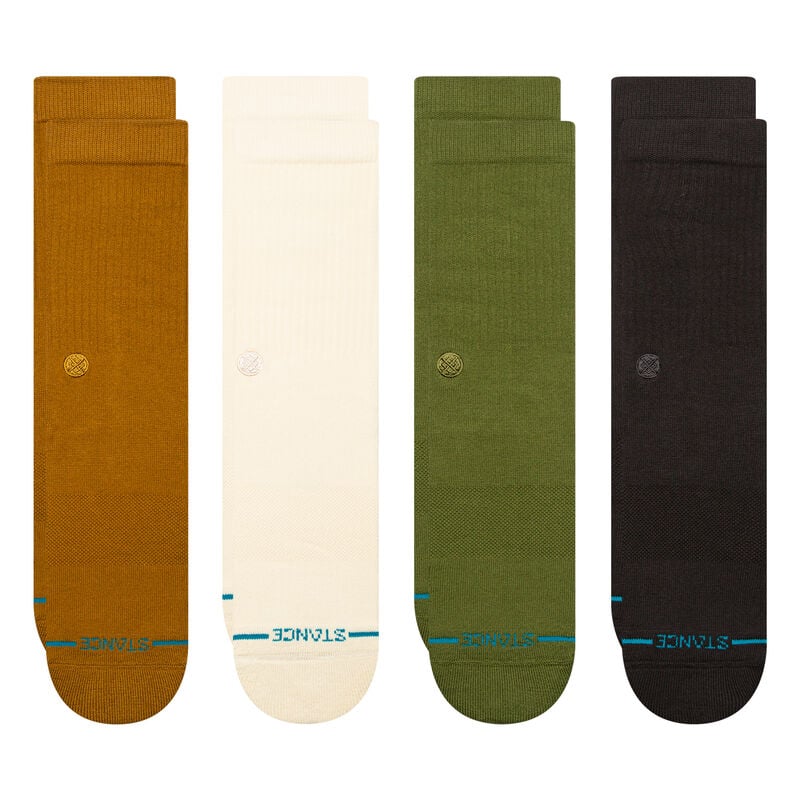 Stance Icon Crew Socks 4 Pack - GOLD - Sun Diego Boardshop