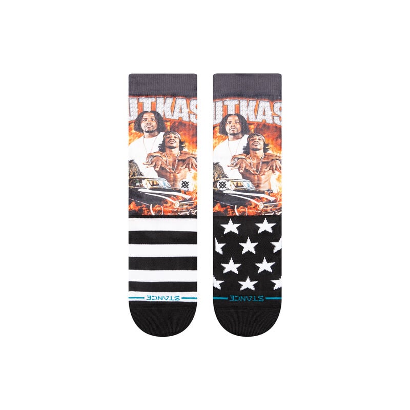 Stance Outkast X Stance Stankonia Poly Crew Socks - BLACK - Sun Diego Boardshop