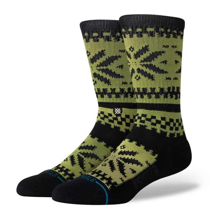 Stance Cotton Crew Medium Cushion Socks - GREEN - Sun Diego Boardshop