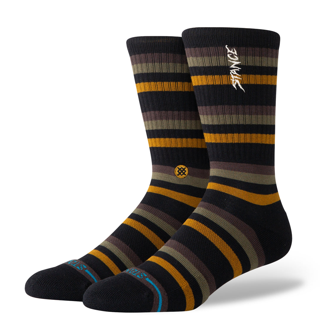 Stance Cotton Crew Medium Cushion Socks - BLACK - Sun Diego Boardshop