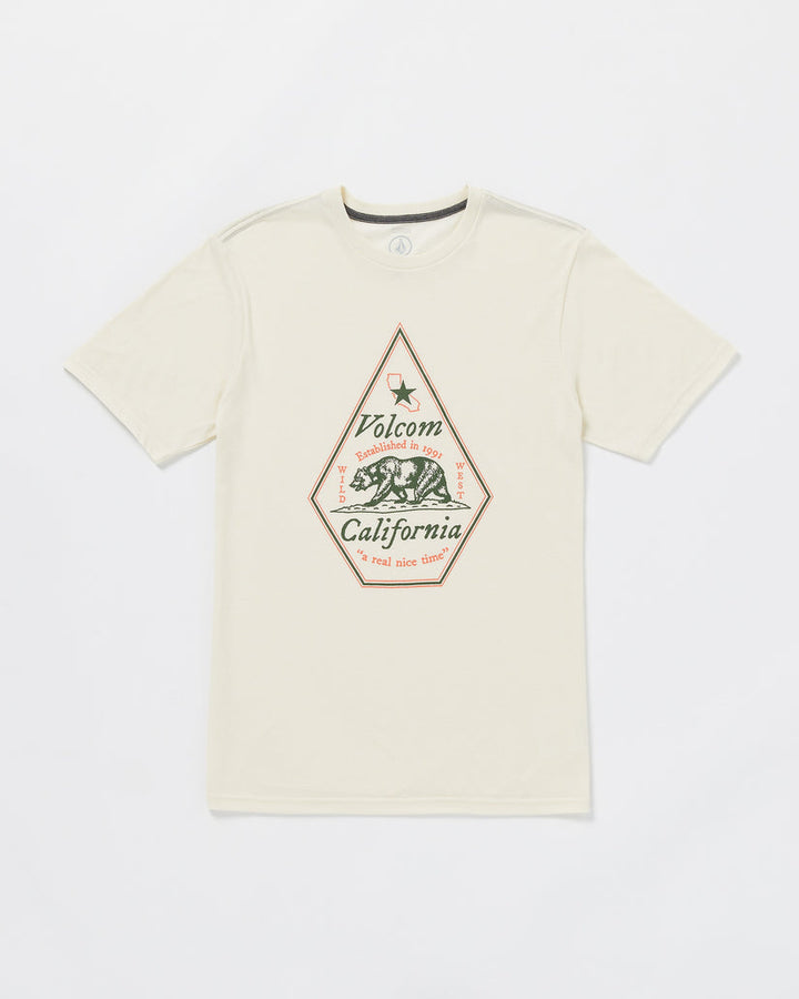 Volcom Calinice Time Short Sleeve Tee - OFF WHITE HEATHER - Sun Diego Boardshop