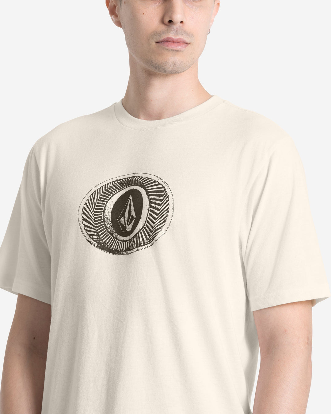 Volcom Buckel Up Short Sleeve Tee - Off White Heather - Sun Diego Boardshop