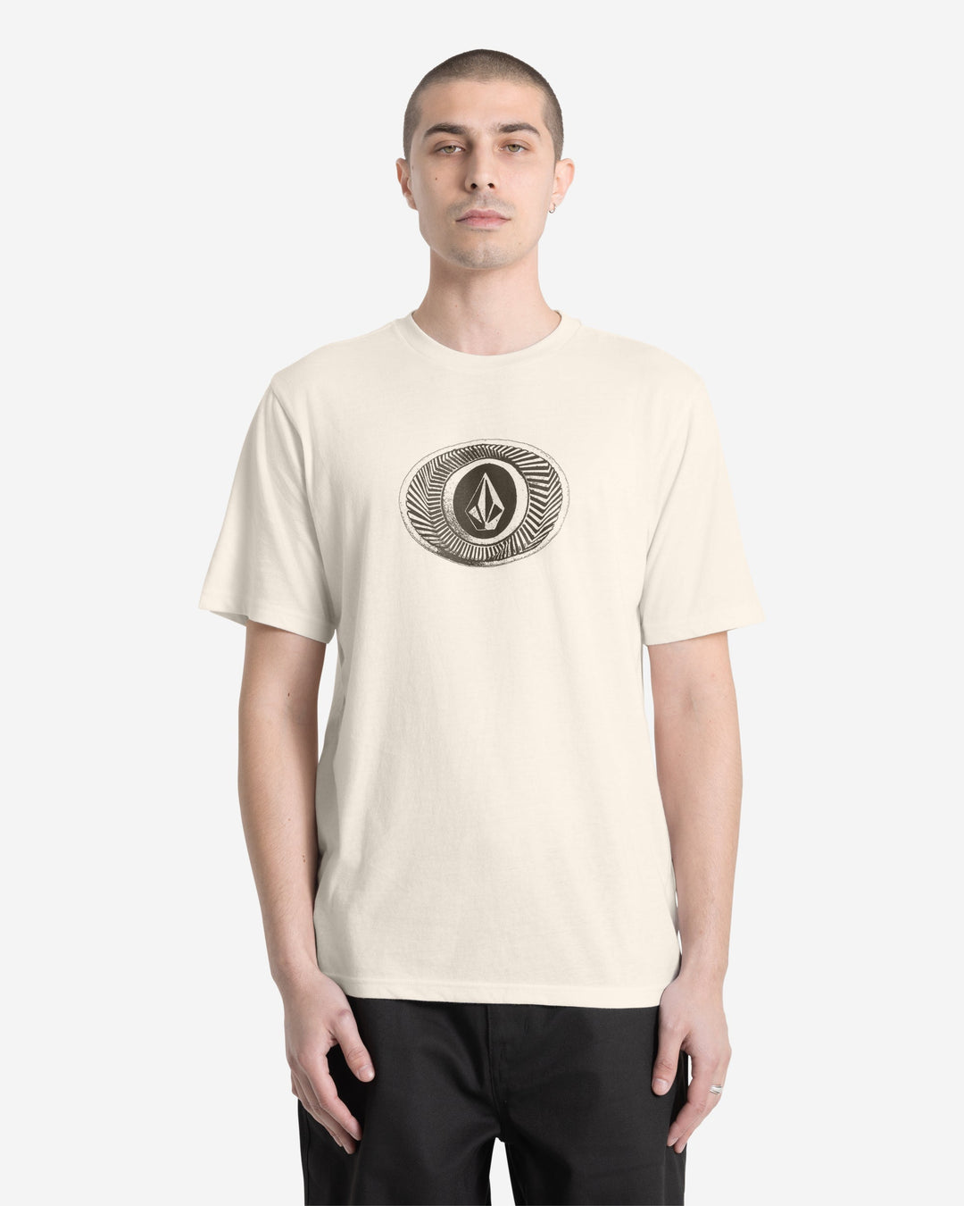 Volcom Buckel Up Short Sleeve Tee - Off White Heather - Sun Diego Boardshop