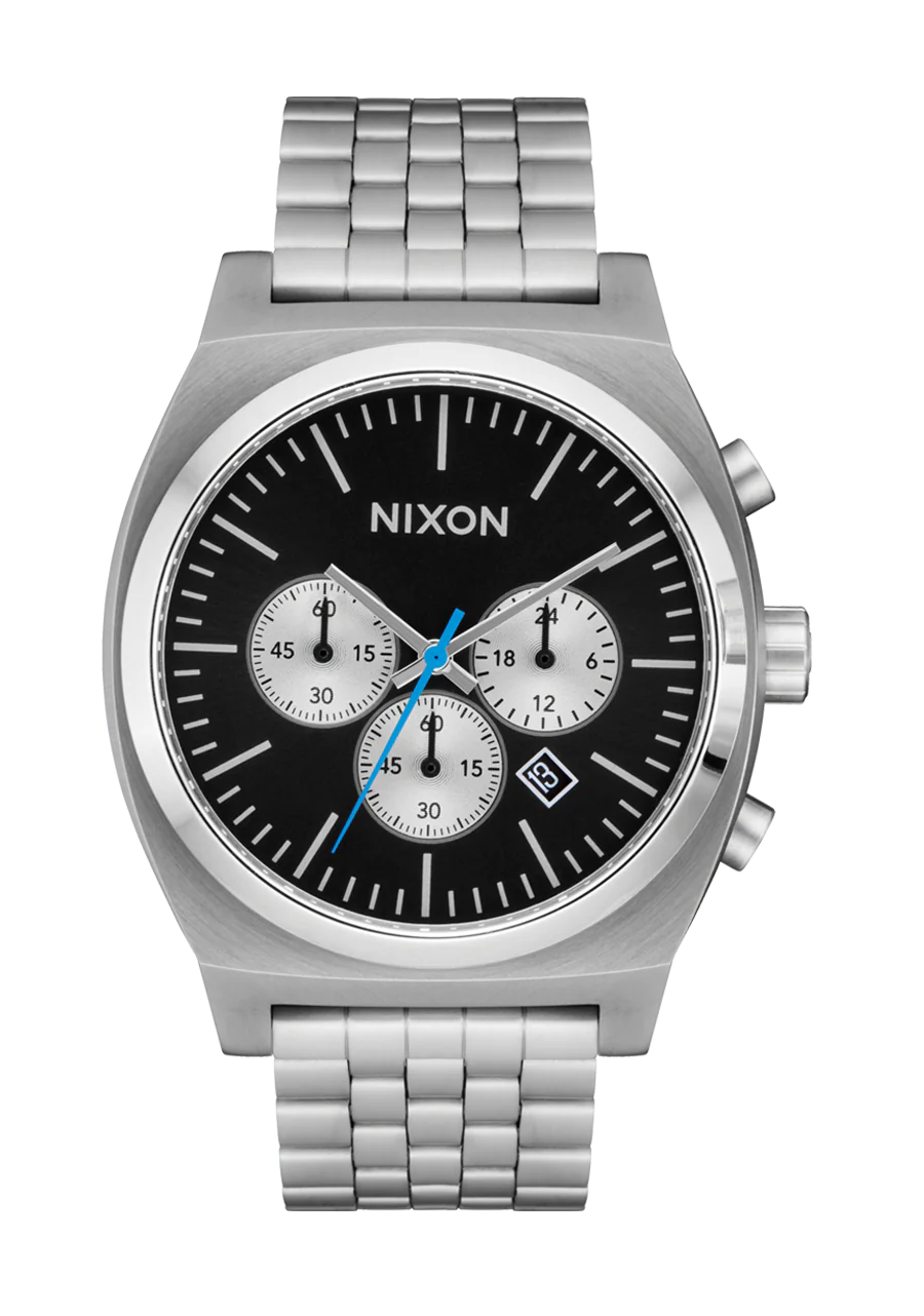 Nixon WATCHES Time Teller Chrono - CHROME/BLACK/CHROME SUNRAY - Sun Diego Boardshop