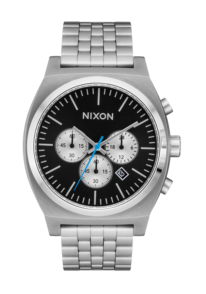 Nixon WATCHES Time Teller Chrono - CHROME/BLACK/CHROME SUNRAY - Sun Diego Boardshop