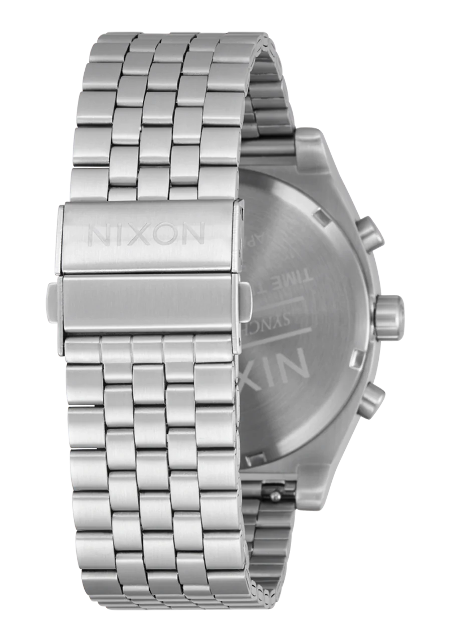 Nixon WATCHES Time Teller Chrono - CHROME/BLACK/CHROME SUNRAY - Sun Diego Boardshop