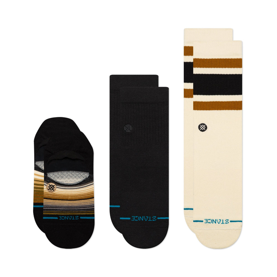 Stance Icon Series Socks 3 Pack - BLACK - Sun Diego Boardshop