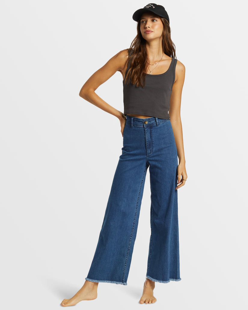 Billabong Free Fall High-Waist Pants - OCEANA BLUE - Sun Diego Boardshop