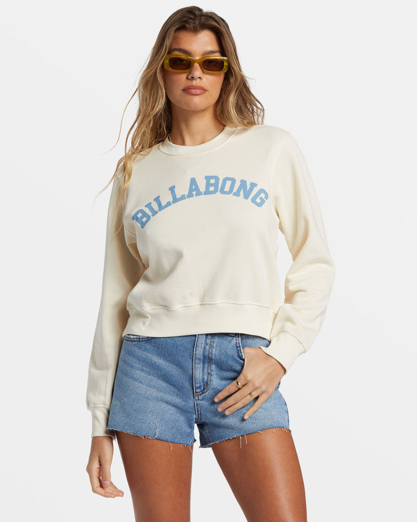 Billabong From Paradise Pullover Sweatshirt - WHITE CAP - Sun Diego Boardshop