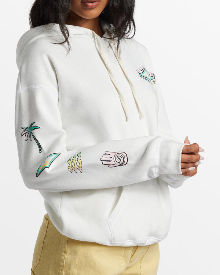 Billabong Keep Shining Hoodie - SALT CRYSTAL - Sun Diego Boardshop