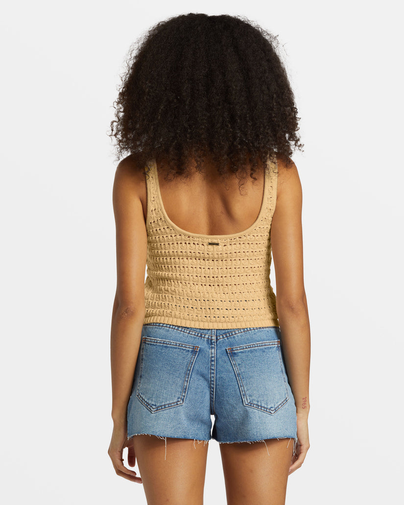 Billabong Hot Shot Crochet Tank Top - HEMP 2 - Sun Diego Boardshop