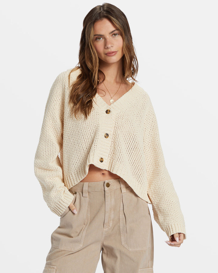 Billabong Lennon Cardigan Sweater - DOVE - Sun Diego Boardshop