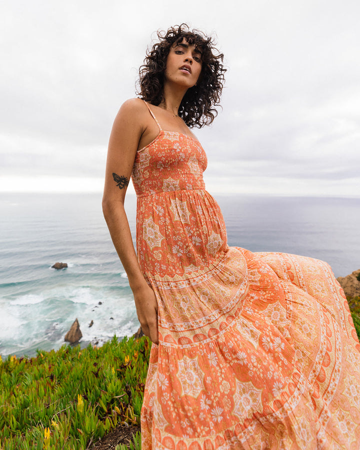 Billabong Dream Space Midi Dress - SWEET PAPAYA - Sun Diego Boardshop