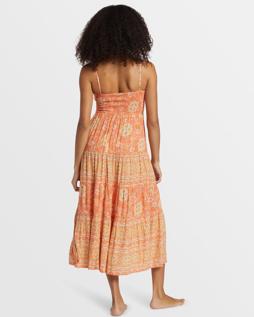 Billabong Dream Space Midi Dress - SWEET PAPAYA - Sun Diego Boardshop