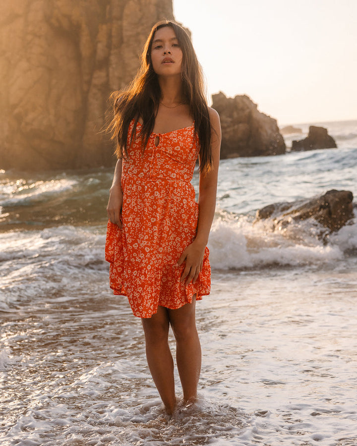 Billabong Texas Mini Dress - PAPAYA - Sun Diego Boardshop