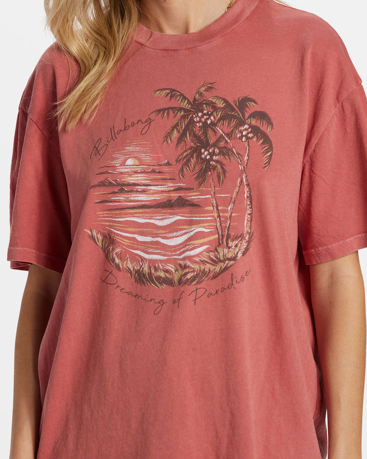 Billabong Dreaming Of Paradise T-Shirt - RED CLAY - Sun Diego Boardshop