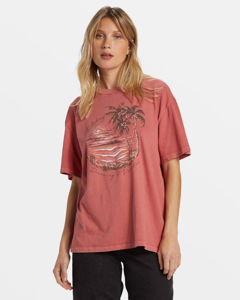 Billabong Dreaming Of Paradise T-Shirt - RED CLAY - Sun Diego Boardshop