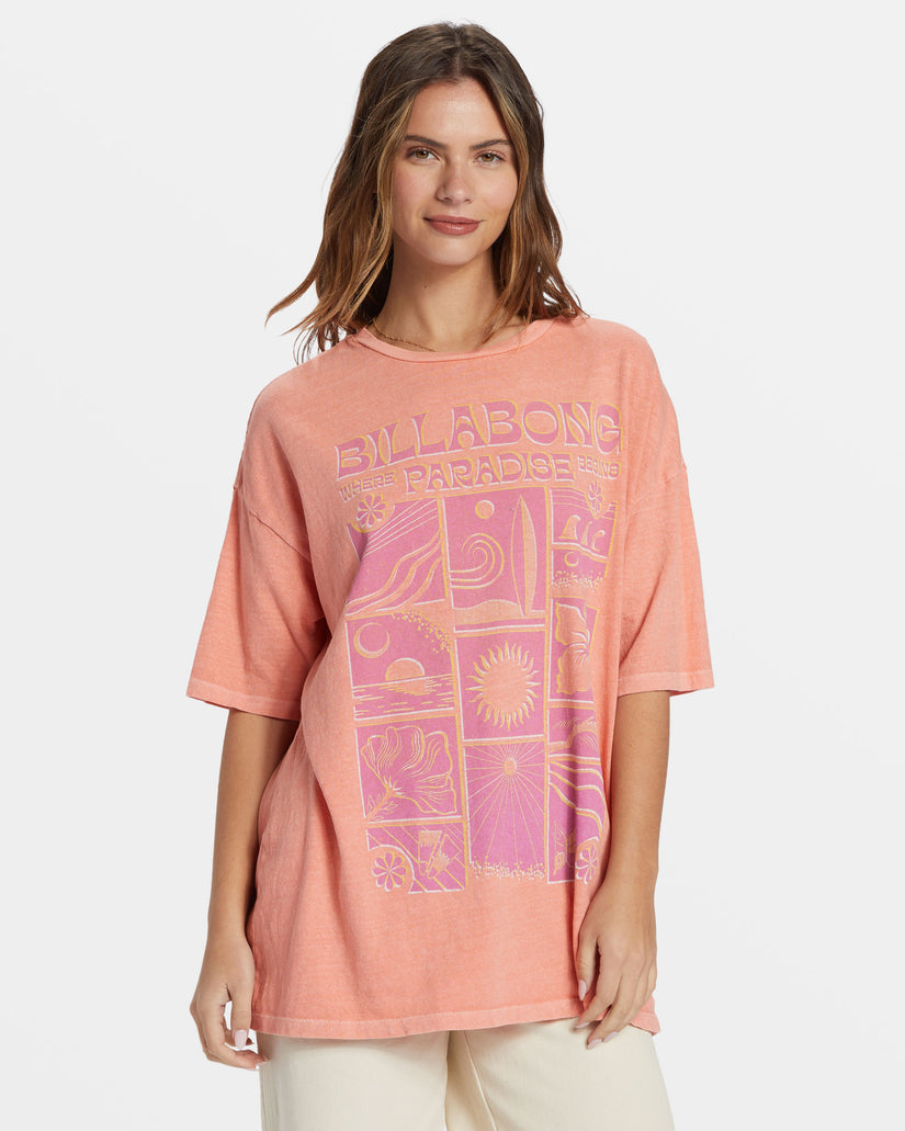 Billabong Paradise Begins T-Shirt - PEACH OUT - Sun Diego Boardshop