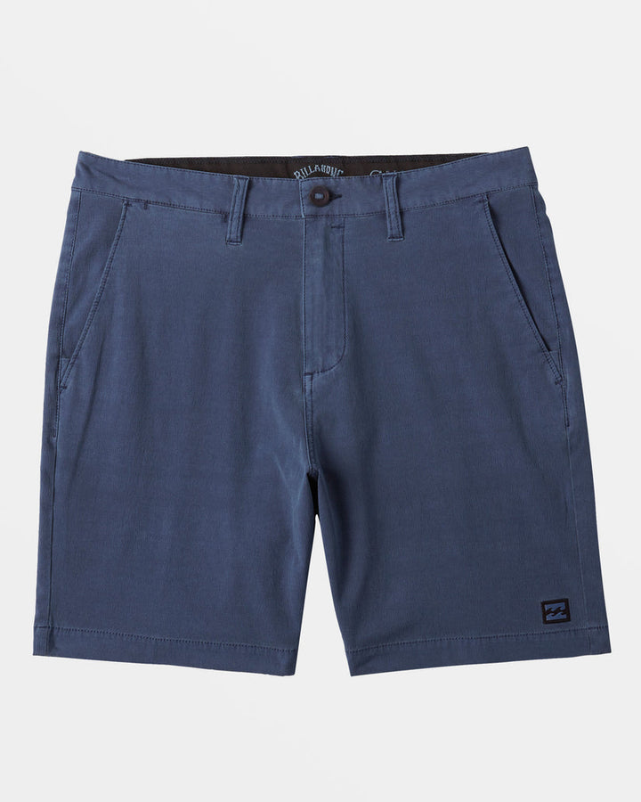 Billabong Crossfire Wave Washed 18" Hybrid Submersible Shorts - SLATE BLUE - Sun Diego Boardshop