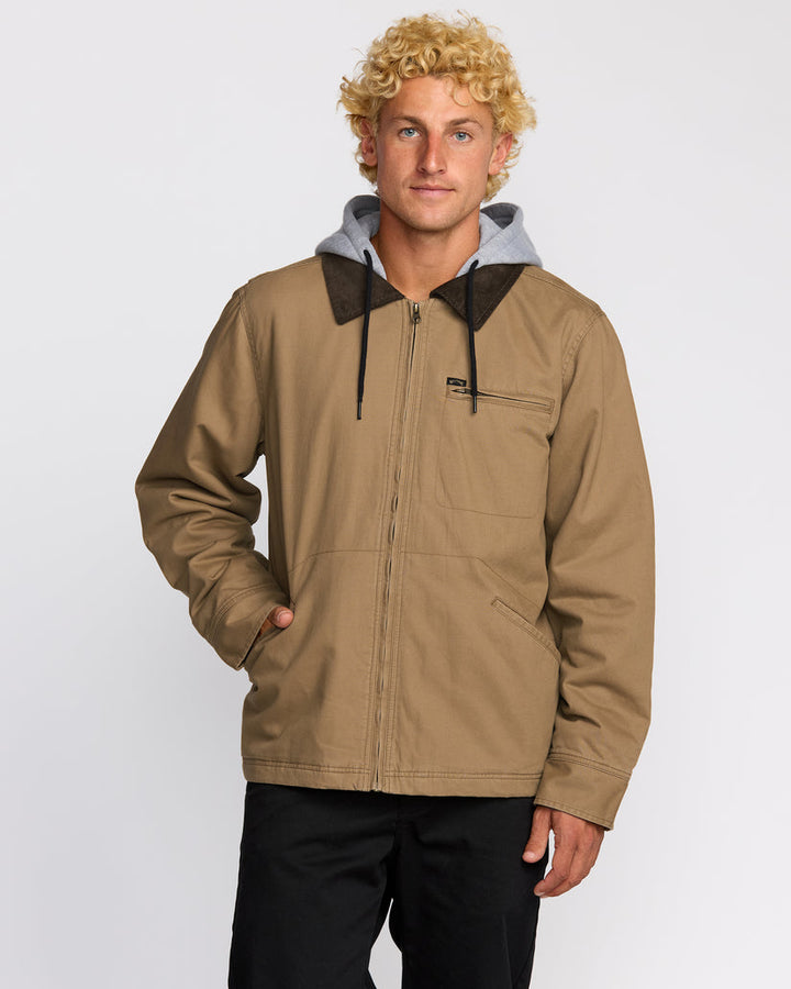 Billabong Barlow Hooded Jacket - Clay