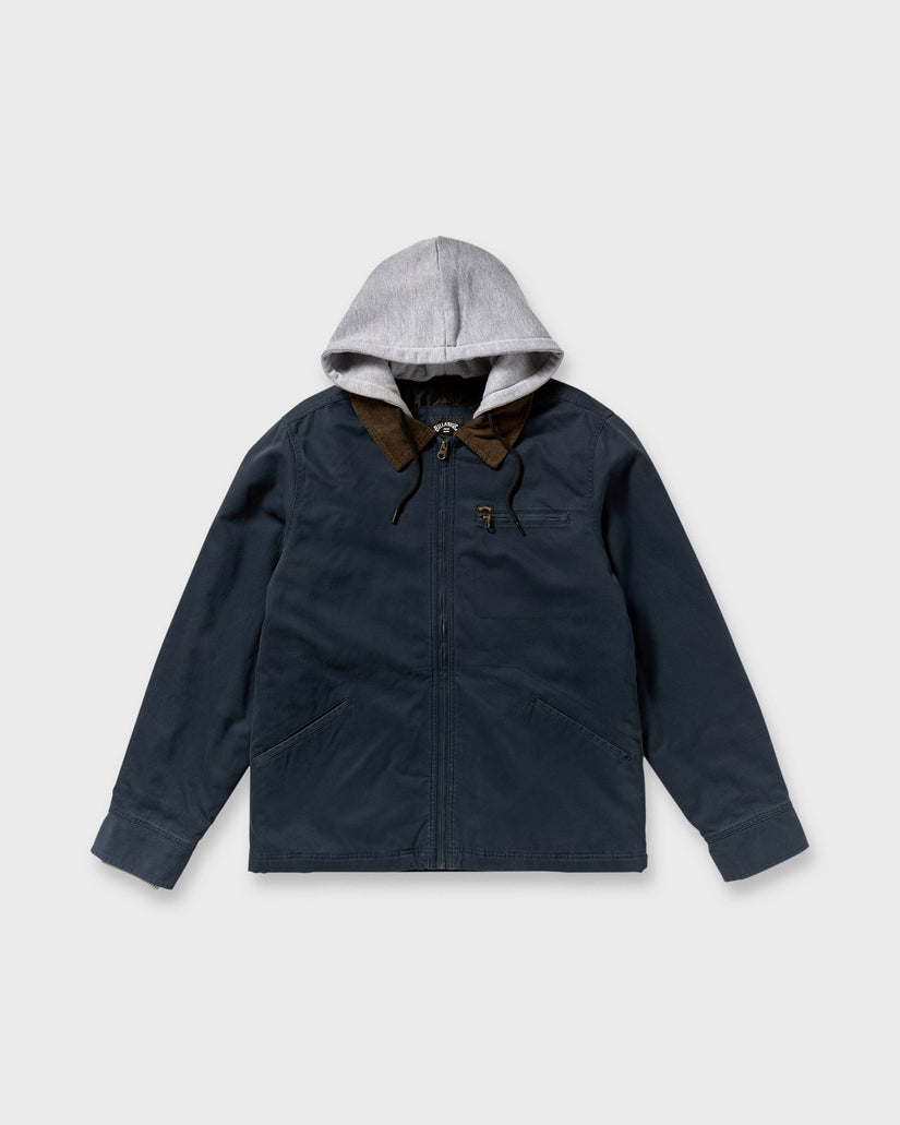 Billabong Barlow Hooded Jacket - Navy
