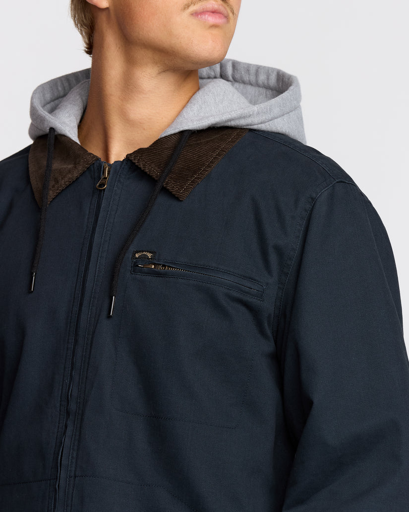Billabong Barlow Hooded Jacket - Navy - Sun Diego Boardshop