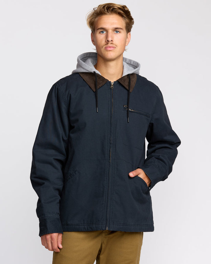 Billabong Barlow Hooded Jacket - Navy