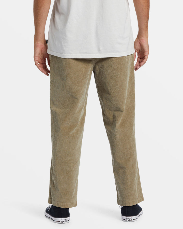 Billabong Larry Elastic Waist Corduroy Pants - DUNE - Sun Diego Boardshop