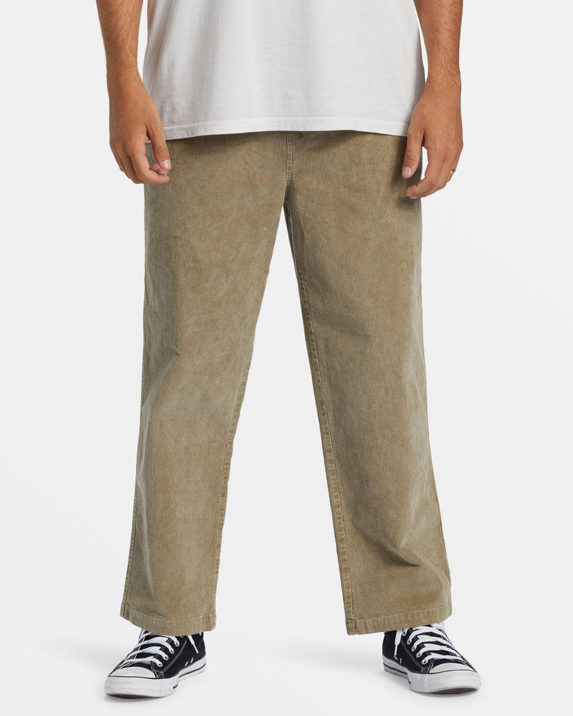 Billabong Larry Elastic Waist Corduroy Pants - DUNE - Sun Diego Boardshop