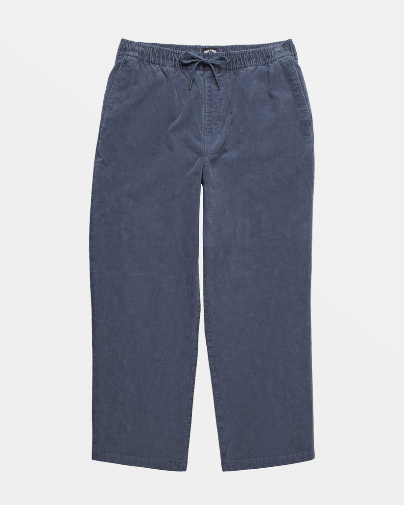 Billabong Larry Elastic Waist Corduroy Pants - SLATE BLUE - Sun Diego Boardshop