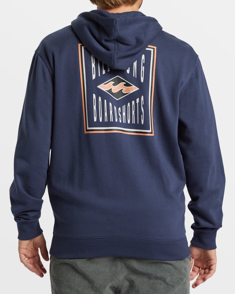 Billabong Short Sands Zip Hoodie - DUSTY NAVY - Sun Diego Boardshop