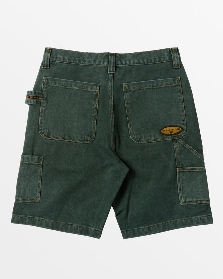 Billabong Bad Dog 21" Workwear Shorts - GREEN OVERDYE - Sun Diego Boardshop