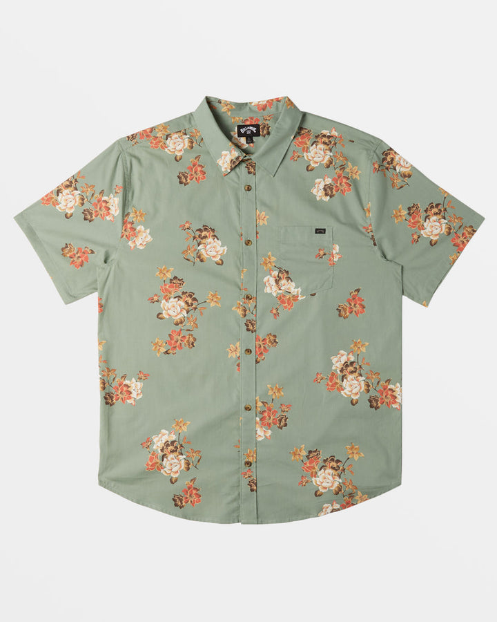 Billabong Sundays Mini Short Sleeve Shirt - SAGE - Sun Diego Boardshop