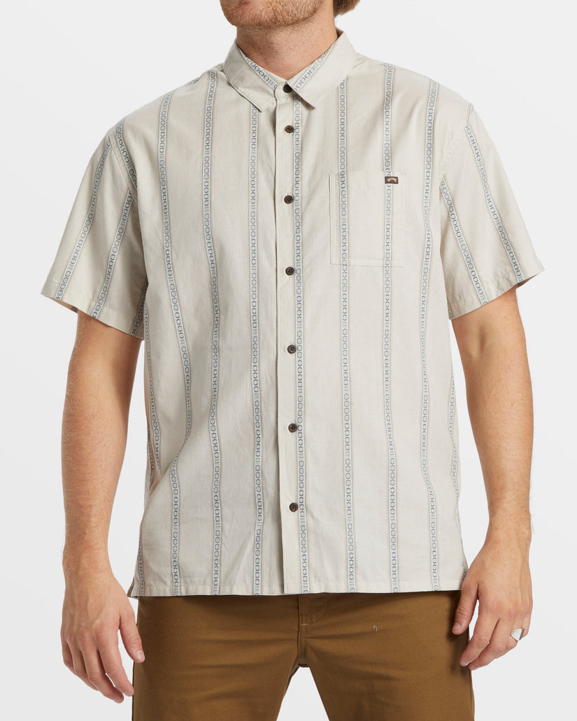 Billabong Sundays Jacquard Short Sleeve Shirt - CHINO - Sun Diego Boardshop