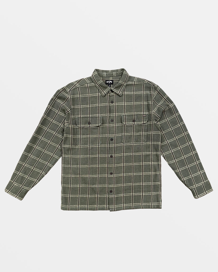 Billabong Offshore Jacquard Flannel Long Sleeve Shirt - FERN - Sun Diego Boardshop