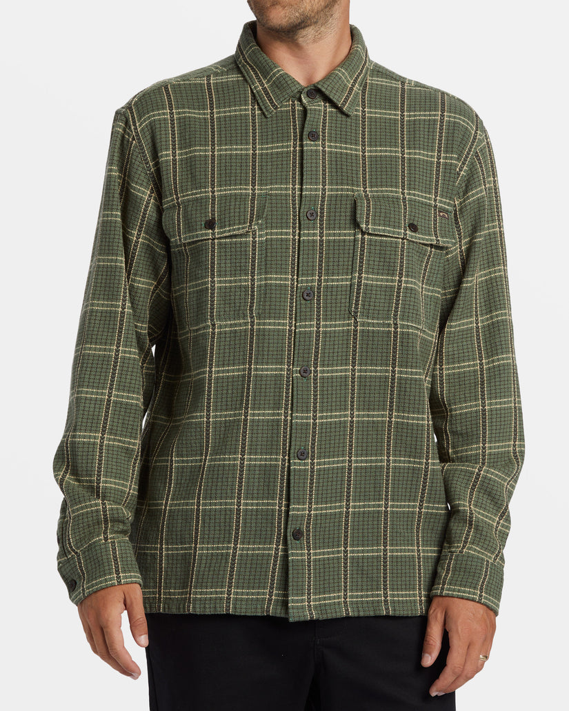 Billabong Offshore Jacquard Flannel Long Sleeve Shirt - FERN - Sun Diego Boardshop