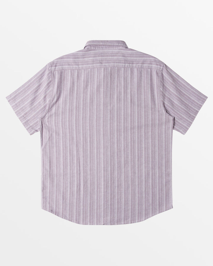 Billabong All Day Stripe Short Sleeve Woven Shirt - GREY VIOLET - Sun Diego Boardshop