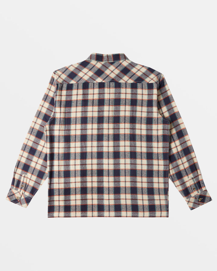 Billabong Offshore Long Sleeve Flannel Shirt - DUSTY NAVY - Sun Diego Boardshop