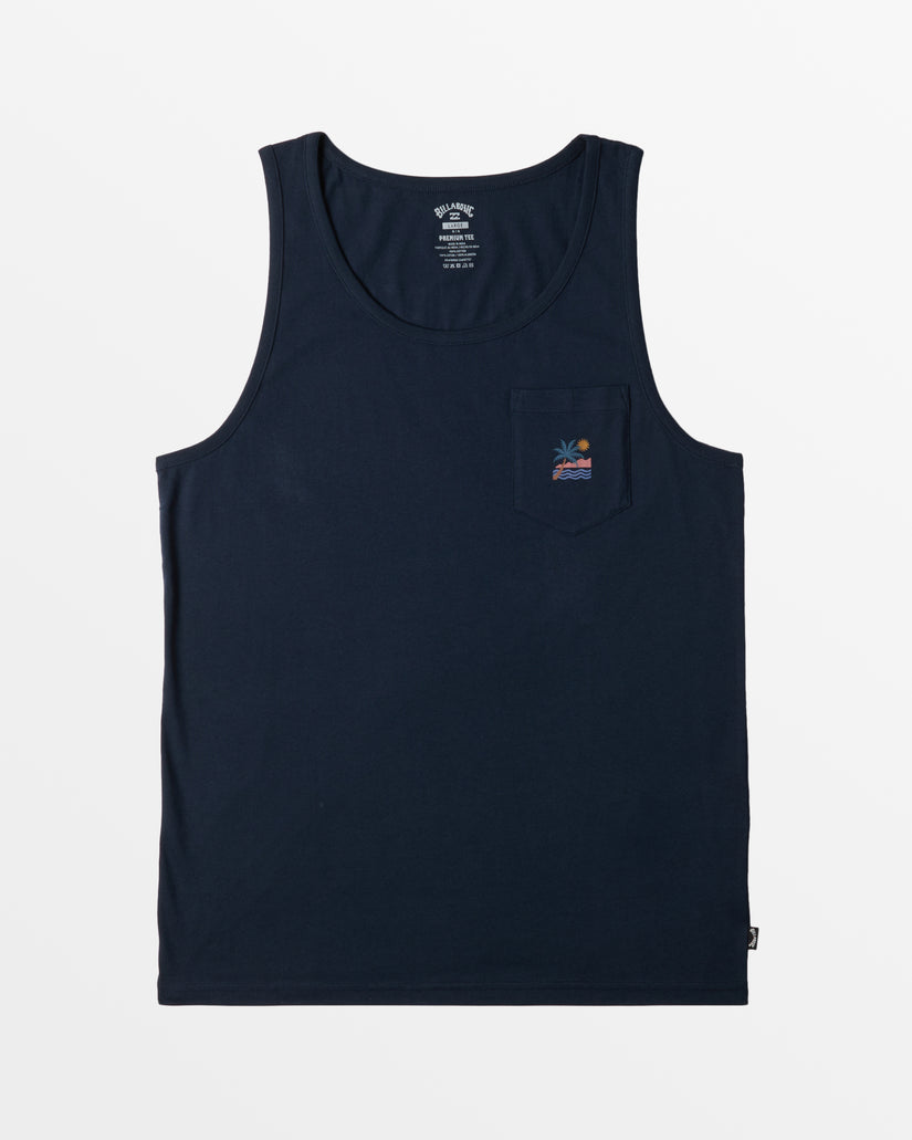 Billabong Troppo Pocket Tank Top - NAVY - Sun Diego Boardshop