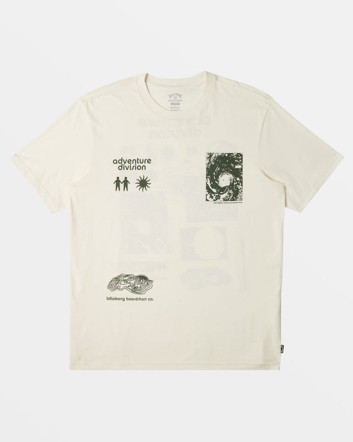 Billabong Tidal Research T-Shirt - OFF WHITE - Sun Diego Boardshop