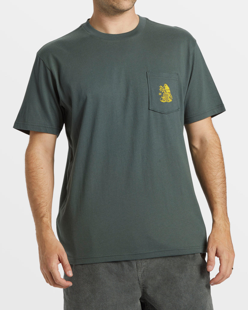 Billabong Tropicales Pocket T-Shirt - SLATE GREEN - Sun Diego Boardshop