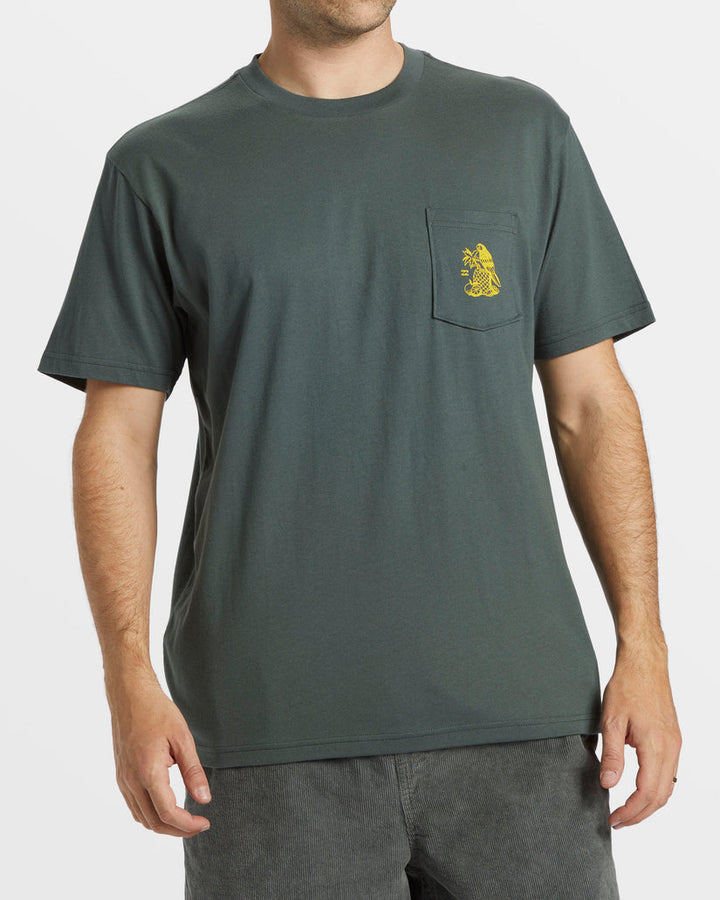 Billabong Tropicales Pocket T-Shirt - SLATE GREEN - Sun Diego Boardshop