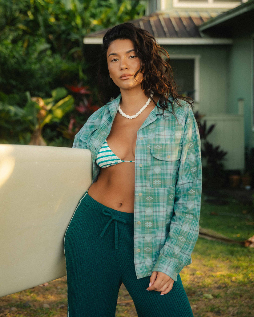 Billabong Coastal Breeze Long Sleeve Shirt - Mason Blue - Sun Diego Boardshop