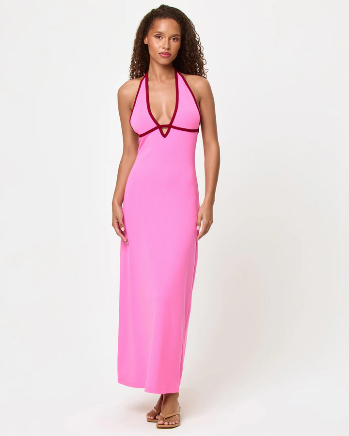 L Space Shea Maxi Dress - Hottest Pink/Simmer - Sun Diego Boardshop