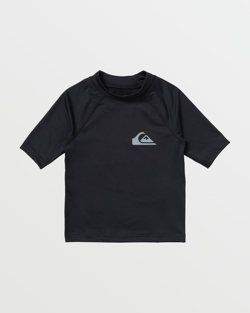 Quiksilver Boys 2-7 Everyday UPF50 Short Sleeve Rashguard - Black - Sun Diego Boardshop