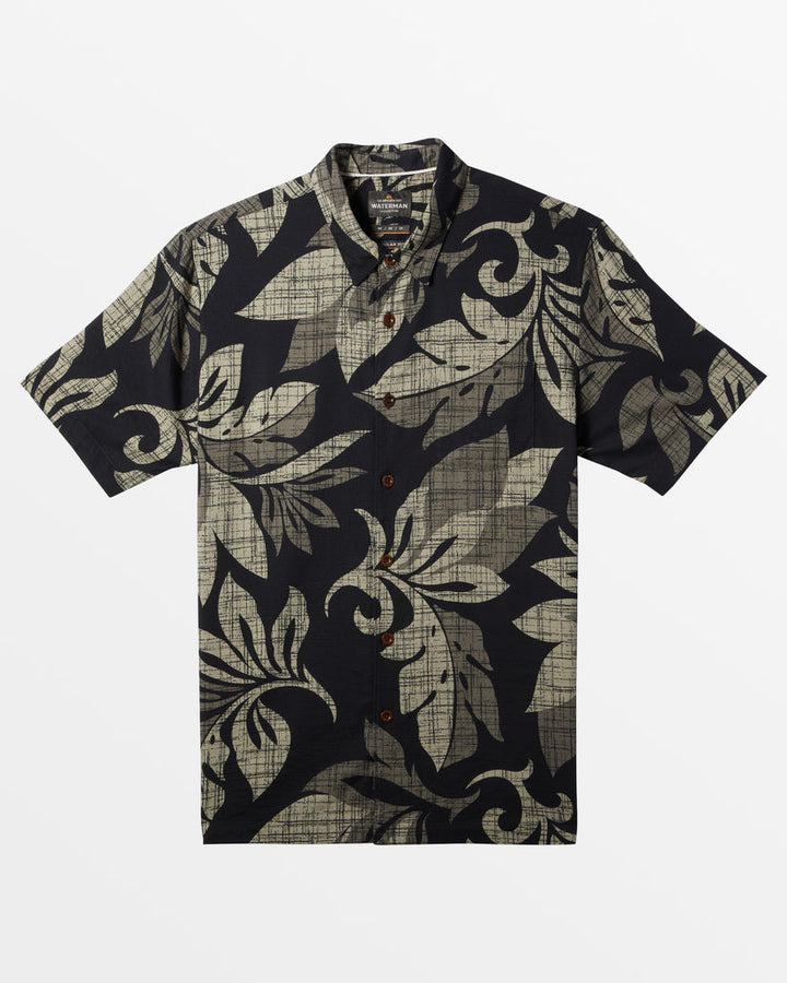 Quiksilver Waterman El Moro Short Sleeve Shirt - BLACK - Sun Diego Boardshop